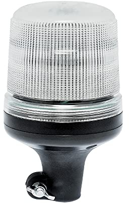 LED-MARTIN Rundumleuchte SESTO - 11 Blitzmuster - klar/blau - DIN-Aufnahme