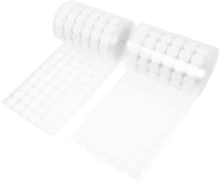 Levemolo 1000paare Selbstklebende Punkte Nylon-Klebeband Hakenschlaufenpunkte Klebepunkte Punktschlaufen Für Papier Kunststoff Leder Metall