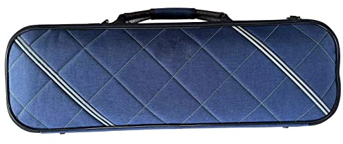 Neuer Blauer Geigenkasten 4/4 Größe Tragbarer Eingebauter Hygrometer Langlebiger Geigenkasten Volle Größe Violinkoffer