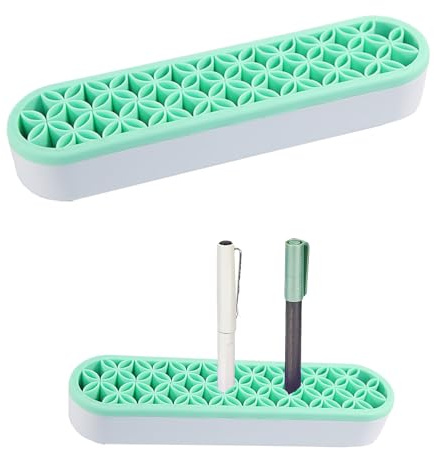 Lebartm Schreibtisch Organizer Silikon Makeup Pinselhalter Mehrzweck Stifthalter Nähwerkzeug Aufbewahrungsbox fürPinsel, Kunstzubehör, Malpinsel und Kunsthandwerk