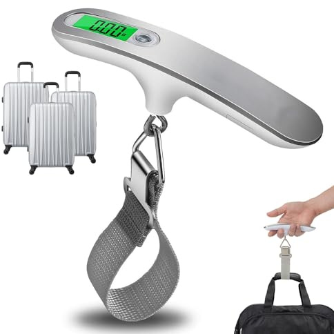WUBAYI Luggage Scale Digital Electronic Travel Scale Hanging Scale Weight Scale Travel Accessories 110lb/50kg Capacity With Tare Function Backlit LCD Display Designed For Suitcase Luggage