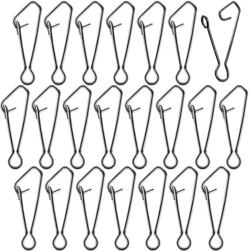 100 Stück Snaps Angeln Set, Angelwirbel Snap Quick Change Lock Snaps für Köder Wirbel, Süßwasser Salzwasser Angelzubehör (13mm)