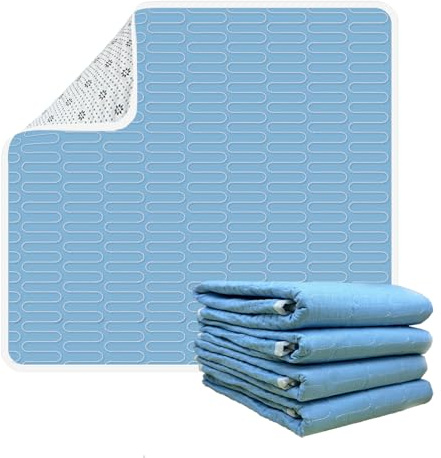 Ensemble de 2 Matelas pour Incontinence - 85 x 90 cm, Matelas Lavable et réutilisable, Tapis d'urine pour Adultes, Enfants, Personnes âgées et Animaux domestiques