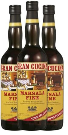Baglio Curatolo Gran Cucina Fine Marsala 75 cl Verstärkter Wein (Karton mit 3 Flaschen von 75 cl)