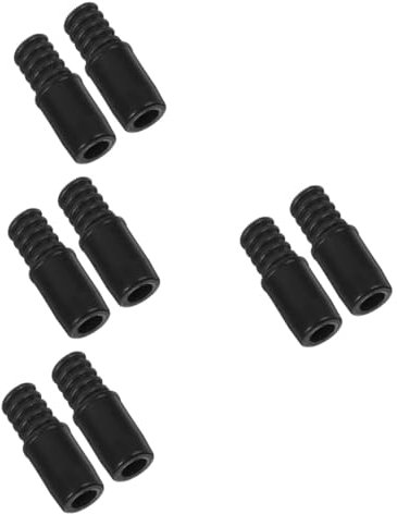 Beavorty 8 Stk Drücken Besenstielende Reparatur Ultra Stangen Tipp Abzieher Besenstielspitzen Besenstiel Mit Gewindeende Besenstielteile Erweiterbar Bausatz Zubehör Handhaben Plastik Black