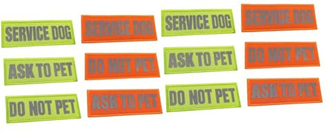 BESPORTBLE 12stücke Teiliges Reflektierende Diensthund-Patches Für Geschirre Do Not to Pet Und Service Dog Abzeichen Atmungsaktiv Und Hautfreundlich Für Trainingshunde
