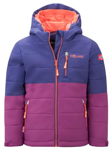 Trollkids Kids Hemsedal Snow Jacket XT 164, Dark Purple