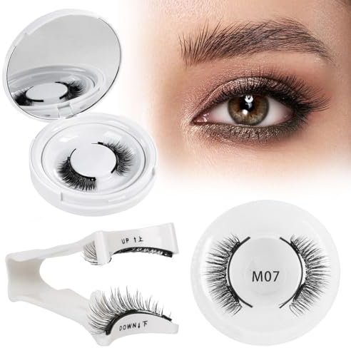 Magnetic Eyelashes with Applicator Reusable Magnetic Lashes 1 Pair Magnetic lashes Without Eyeliner No Glue Needed Eyelashes Magnetic Reusable Magnetic Eyelashes