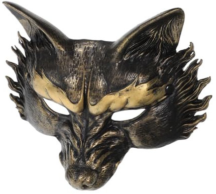 Warmhm Masque De Loup Effrayant Pour Halloween, Demi-visage Vif, Masque De Mascarade Pour Adultes, De Costume De Loup Pour Hommes Et Femmes, Léger De,