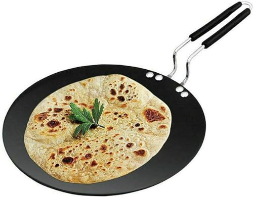 Seven Chakra Tree Indian Iron Tawa Original Handmade Loha Iron Roti Chapati Tava Cooking Utensil Indian 10 inch Taawa