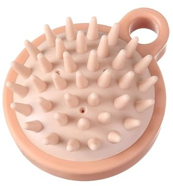 Époudeur du cuir chevelu - Brosse de shampooing pour la croissance des cheveux, brosse à nettoyage à sec humide, pinceau de shampooing avec poignée | Époudeur à tête de soie en silicone, pinceau de ma