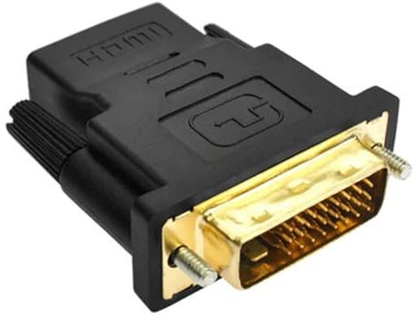 - Adattatore DVI - BI Direzione DVI -I, convertitore maschio a maschio da 1080p | Trasmissione del segnale stabile placcato oro, per adattatore DVI per PC, computer, monitor e televisori, alta