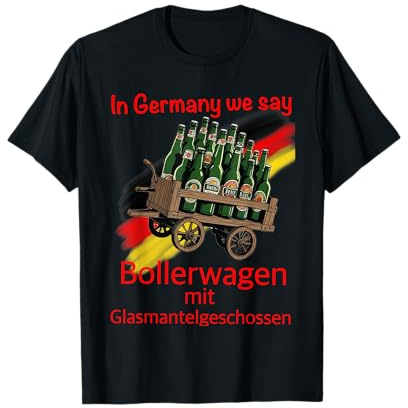 Bollerwagen Bier T-Shirt Männertag Vatertag Party grillen T-Shirt