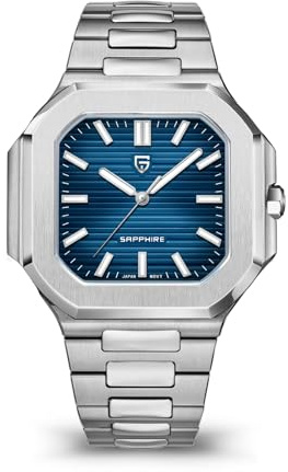 Pagani Design Neue Herren 42mm Quarz Edelstahl Uhr Synthetisch Saphirglas Leuchtend 50m Wasserdicht Mode Business Uhr