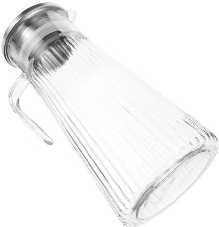 ULTECHNOVO bottiglia d'acqua fredda Brocca d'acqua da cucina Jug d'acqua brocca per l'acqua del succo brocca chiara bottiglia d'acqua della mensa distributore di bevande Acrilico Grigio