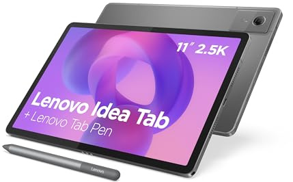 Lenovo Idea Tab - Tablet Touch con IA integrata 11'' 2.5K, 90Hz (MediaTek Dimensity 6300, 8 core, RAM 8GB, UFS 2.2 128GB, Android 15, Wifi5 + Bluetooth) Tab Pen - Grigio