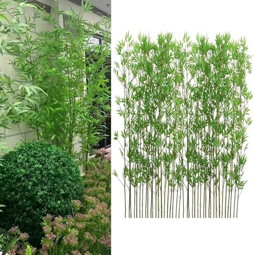 Realistische künstliche Bambuspflanzen for die Innen- und Außendekoration – perfekte Landschaftsdekoration(1.2m Tall 40 Pack)