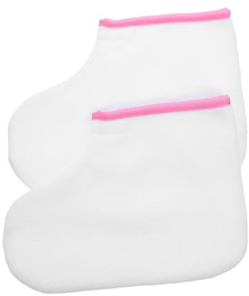 NOLITOY 2 pièces Housses de Bain Paraffine Coton Doux pour Spa Pédicure Thermiques Confortables pour Soins Domicile et Salon