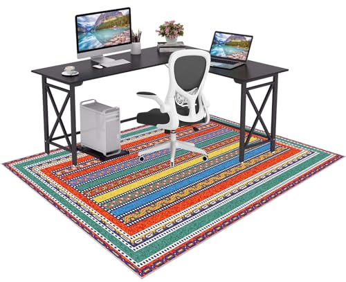 Antideslizante Alfombras para Silla de Gaming Oficina 70 x 100 cm Alfombra Escritorio Suelo Alfombras Sillas Ruedas Protectora para Suelos Duros Protectors Suelo Silla Ruedas Silla de Ordenador