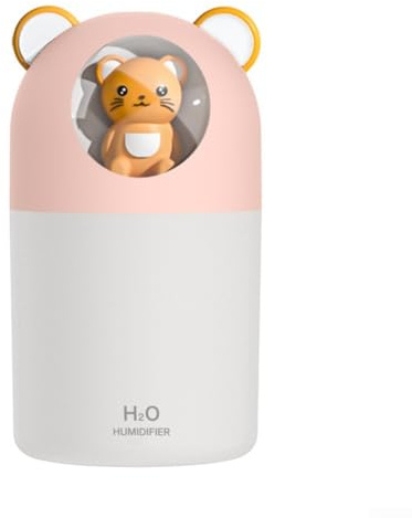 Zilimontt Humidificador atomizador USB de gran capacidad con difusor de aceites esenciales y luz nocturna para el hogar, oficina, viajes y relajación (C)