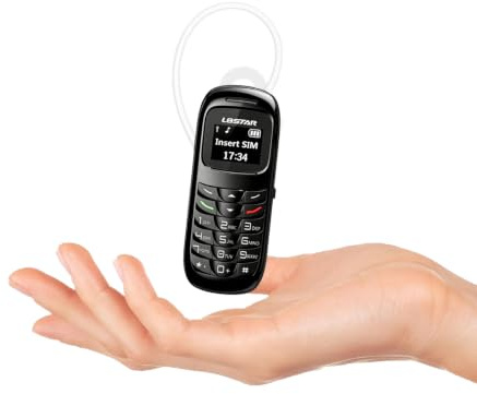 Longben Cuffie Sms Bt Music Bt Tiny per cellulari più piccole al mondo, colore nero