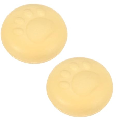 M METERXITY 2-Pack Silicone Pot Lid Covers, 1.1 ID Large Size Pot Lid Top Knob Heat Resistant Handle Caps for Kitchen Cookware, Non-Slip Safe Hold Grip Protector [Brown, Cat Claw Style]