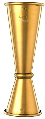 Barfly Japanese Style Jigger, Stainless Steel, Gold, 4.45 x 0.02 x 12.06 cm, M37005GD
