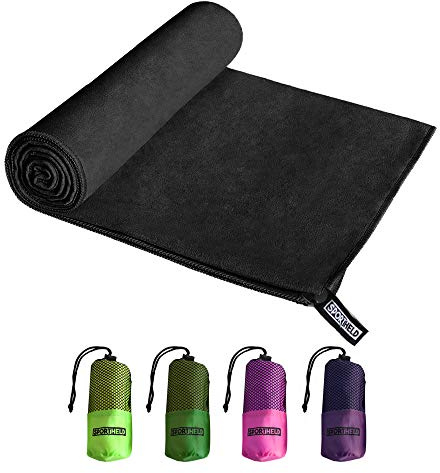 Sportheld® MIKRO-Faser - Hand-Tuch in 5 Farben + 3 GRÖßEN: 80x40cm | 120x60cm | 160x80cm