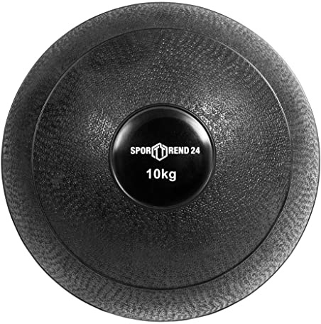 Sporttrend 24® Slamball/Medizinball 2kg, 3kg, 4kg, 5kg, 6kg, 7kg, 8kg, 9kg, 10kg, 15kg, 20kg in schwarz | kein Rückprall/No Bounce, grippige Oberfäche für maximalen Halt