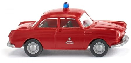 Wiking 086145 H0 Einsatzfahrzeug Modell Volkswagen 1600 Feuerwehr Limousine