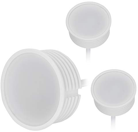 HCFEI 3x LED Lampadina 5W per Faretto da Incasso, ultrapiatto ø50x22mm 120° dimmerabile bianco calda 2700K 230V, sostituisce la Lampadina GU10 MR16