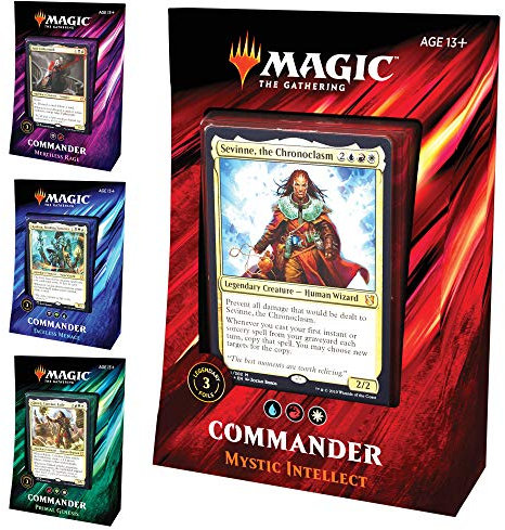 Wizards of the Coast MTG - Commander 2019 Deck Display (4 Decks) - English