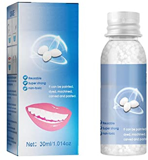 Tooth Repair Granules, Plastic Teeth Glue Makeup Dentures Modified Temporary Filling Teeth Thermal Beads For Filling Fix The Missing And Broken Tooth Or Adhesive The Fake Teeth (1)