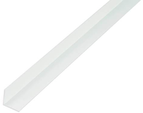 Alberts 472191 Cornière | Plastique, blanc | 1000 x 20 x 20 mm