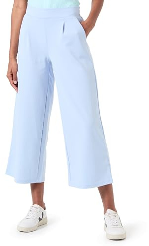 ICHI Ihkate Sus Wide Pa Pantalones Informales de Negocios, 144115/Cashmere Blue, L para Mujer