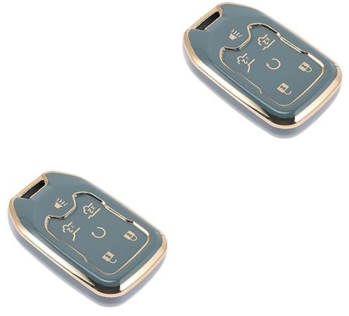 JECOMPRIS 2stücke Key Fob Halterung Für Und TPU Für Und Schlüssel Mit -Schutz Einfache Installation Design Mit Goldrand