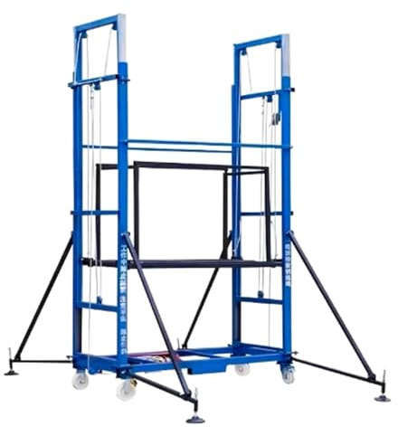 Electric Scaffold Lifting Machine with Remote Control - Scaffolding Tower Folding Construction Ladder, Elevated Mobile Working Platform Lift Table