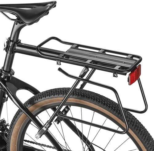 Fahrrad Hinterradträger, Fahrradsitz Gepäckträger aus Aluminiumlegierung, Schnellverschluss Fahrrad Gepäckträger für Mountainbikes, Rennräder, Camping, Touren