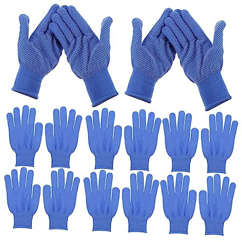 Angoily 10paare Gartenarbeitshandschuhe Rutschfeste Elastische Und Langlebige Gartenhandschuhe Für Outdoor-aktivitäten Für Pflanzen Unkrautjäten Und Hausarbeiten