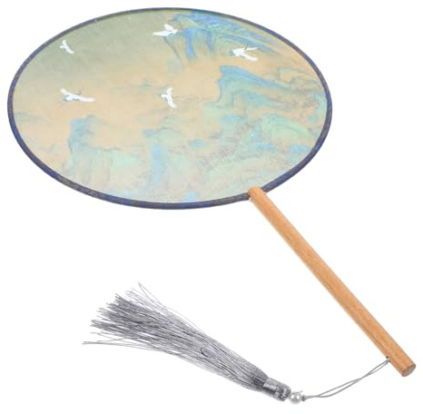 Ciieeo Hanfu Cheongsam Fan Chinese Style Hand Fan for Weddings and Stage Performance Decorative Prop Multi
