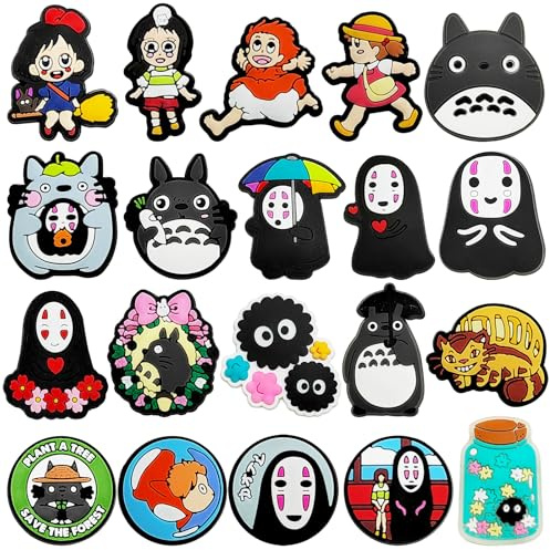 PQKL-party Schuhanstecker Schuh Charms 20pcs Anime anstecker kinder Schuhanstecker Charms für Shoe zubehör Schuh Charm für Kinder und Erwachsene DIY zubehör