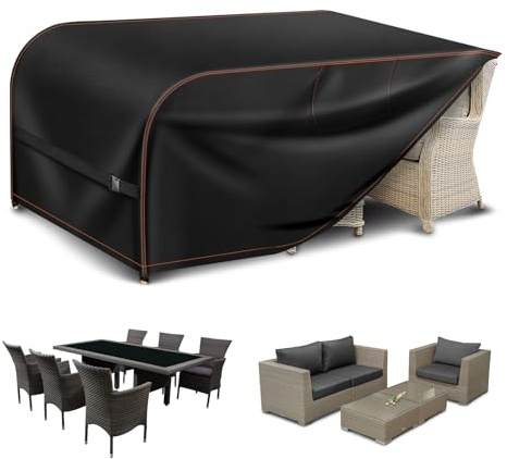 250x210x90CM Garden Furniture Covers Waterproof with Air Vent 420D