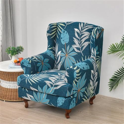 ABZDUNG 2-teilige Stretch-Bezüge for Ohrensessel, Schonbezug for Ohrensessel, Sesselbezüge, Moderne Mode, Sofa-Schonbezug, Spandex-Möbelschutz for Wohnzimmer, Schlafzimmer, Hotel(E)