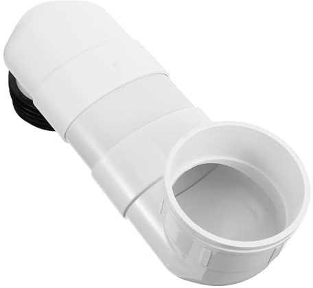 SEWACC Kit Extensor de Inodoro PVC, Instalación Fácil, Desplazador de Desagüe Offset Máximo de 10cm para Baño Residencial y Comercial