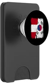 Peru South Korea Half Flag Peruvian South Korean Heritage PopSockets PopWallet for MagSafe