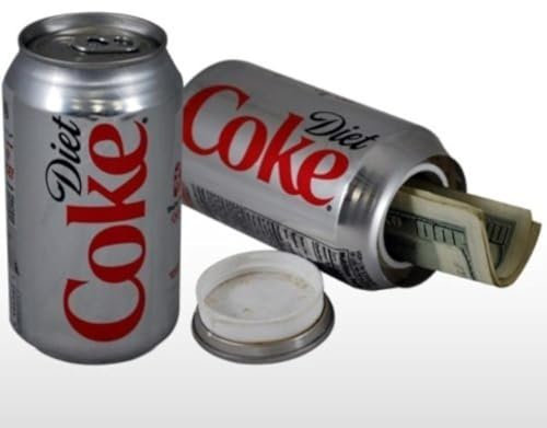 Diet Coca-Cola Can Diversion Safe Stash Box Hidden - UNSCREW LID TO REVEAL SECRET STORAGE