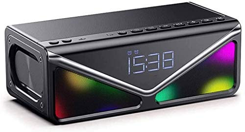 NCRD Digital Alarm Clock, with Electronic LED Time Display, Alarm Settings, Bluetooth Speaker,Smart Overweight Subwoofer,Home Alarm Clock