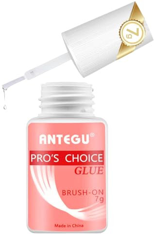 Nagelkleber,Stehflasche Mit Pinsel,1Stück 7g Nagelkleber für Kunstnägel,Extra Stark Nagelkleber für Tips Tip Kleber,für Nageldesign