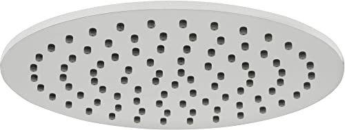 Ben Round Überkopfdusche - Deckenmontage - Großzügige Kopfbrause - Chrom - 25 cm Duschkopf - Duschsystem - Duscharmatur - Duschset