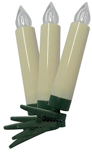 LED Christbaumkerzen Set 10/16 LEDs mit Fernbedienung (16 LEDs)